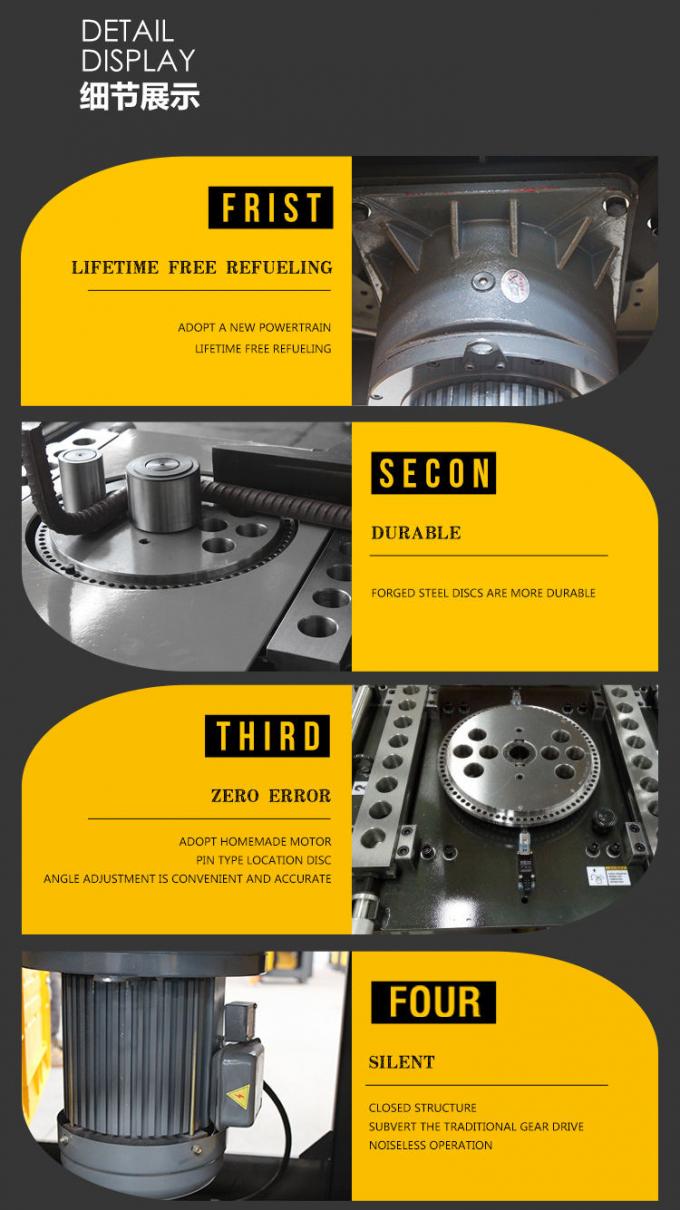 Dobrador de barra 450N/MM2 de a&ccedil;o autom&aacute;tico 810*760*860mm 370kg 1