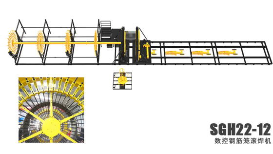 Máquina de soldadura automática 15T da gaiola da pilha 2.8m/Min High Dimensional Accuracy