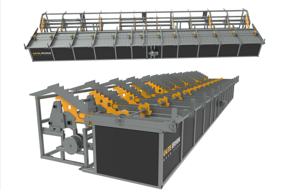 controle de alimentação do PLC da máquina do Rebar automático do CNC da barra de aço de 12m
