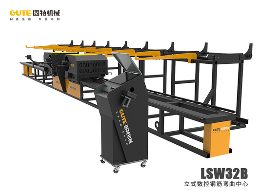 Dobrador automático do estribo dos 10m da máquina de dobra do Rebar do CNC 5KW/H