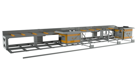 cabeça dobro automática horizontal da máquina de dobra do Rebar de 11m