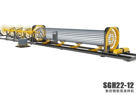 movimentação de corrente automática da máquina de soldadura da gaiola da pilha do CNC de 3-12m